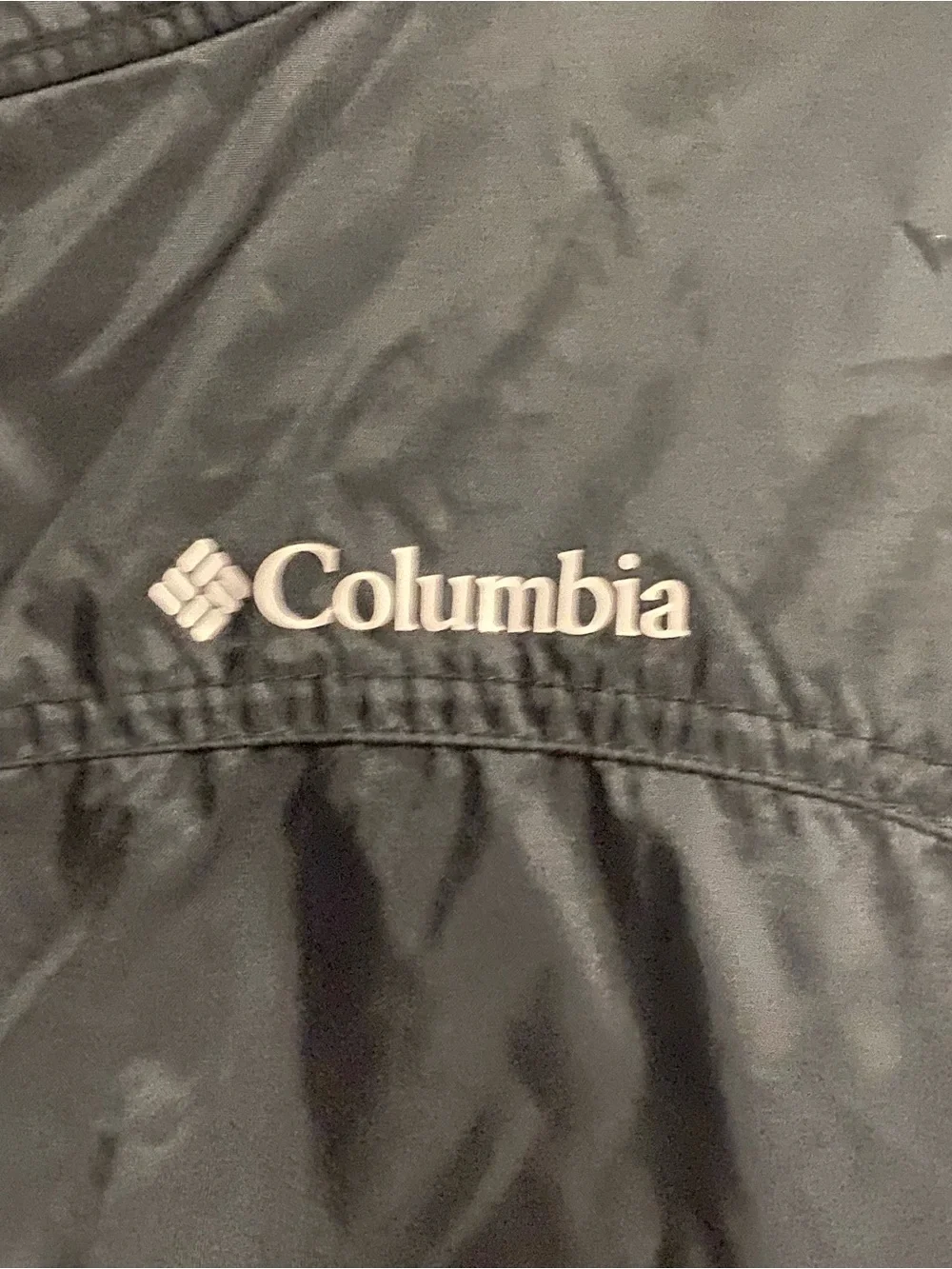 Kids Columbia black windbreaker Jacket Sz M